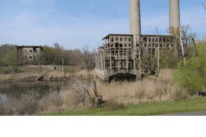 aufgegebene Fabrik in Eisenhüttenstadt