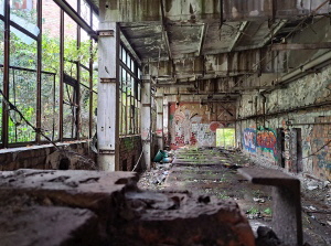 Innere eines Kasernengebudes