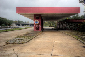 Tankstelle Dreilinden stadteinwärts
