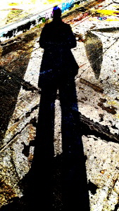 Shadow on the floor: Teufelsberg Selbstportrait