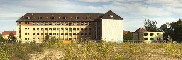 Verwaltungsgebäude des VEB Funkwerk Köpenick im Jahr 2021
