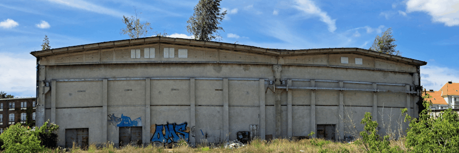 Leerstehende Gewerbehallen an der Wilhelmsdorfer Landstr. 43 in Brandenburg Stadt