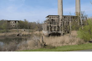 aufgegebene Fabrik in Eisenh�ttenstadt