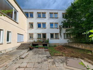 Treppeneingang in das Bettenhaus des Schulungsheimes G�tzer Berge