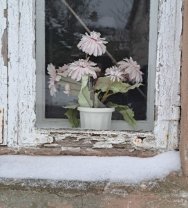 Kunstblumen in hellrosa