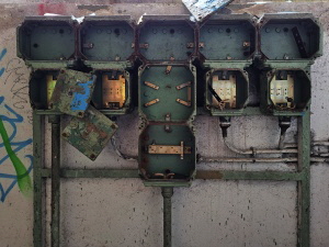 Reste von technische Installationen